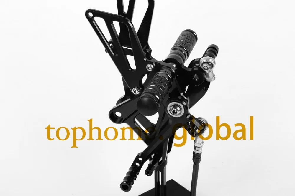 Для Honda CBR250RR 2010-2013 Черный ЧПУ Rearsets подножки задний Набор 2011 2012 мотоциклетные части подножки