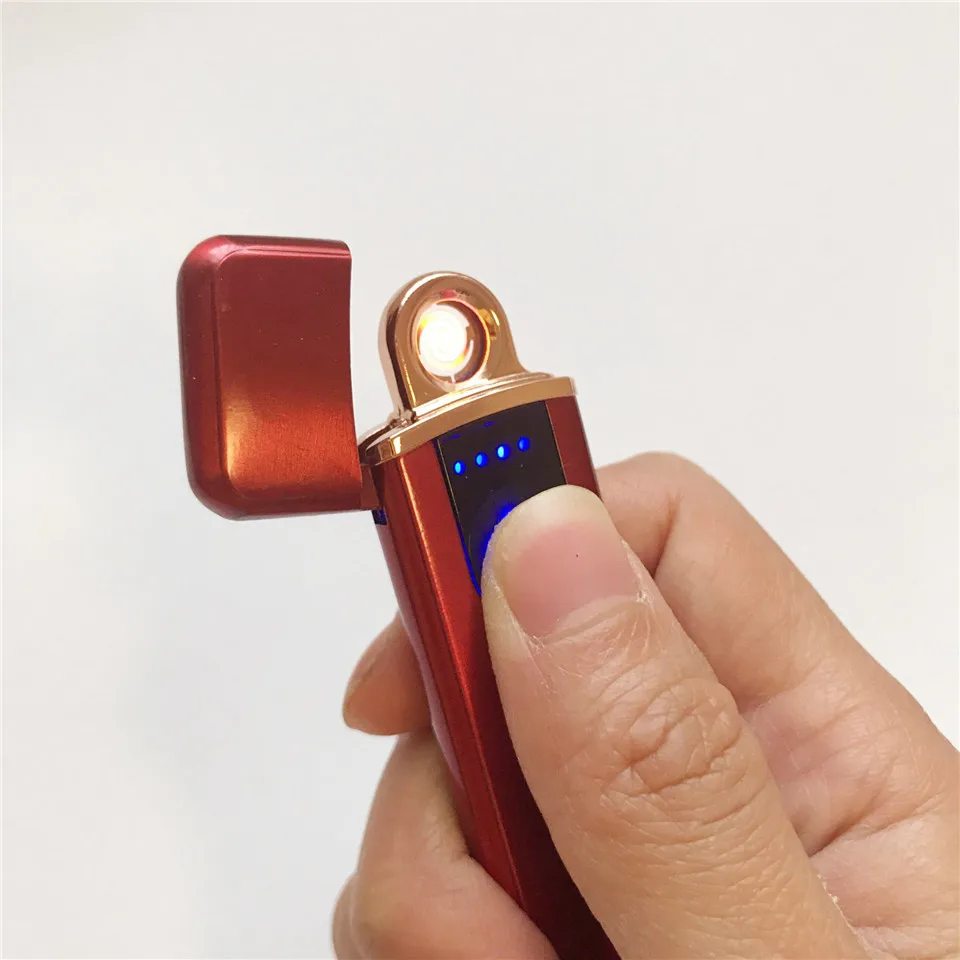 Touch Sensitive USB Electric Lighter Windproof  Rechargeable Turbo Electronic Lighter (14)