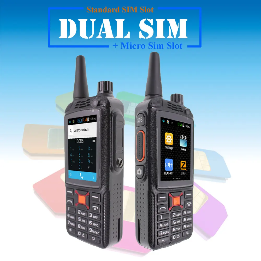 3G Android Walkie Talkie F22 Plus Poc network Phone Radio Intercom Rugged Smart phone Zello REAL PT - 32818934223