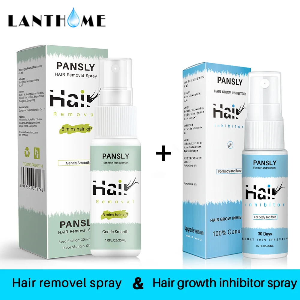 PANSLY Hair Removal Spray+Hair Growth Inhibitor Bikini Intimate Face