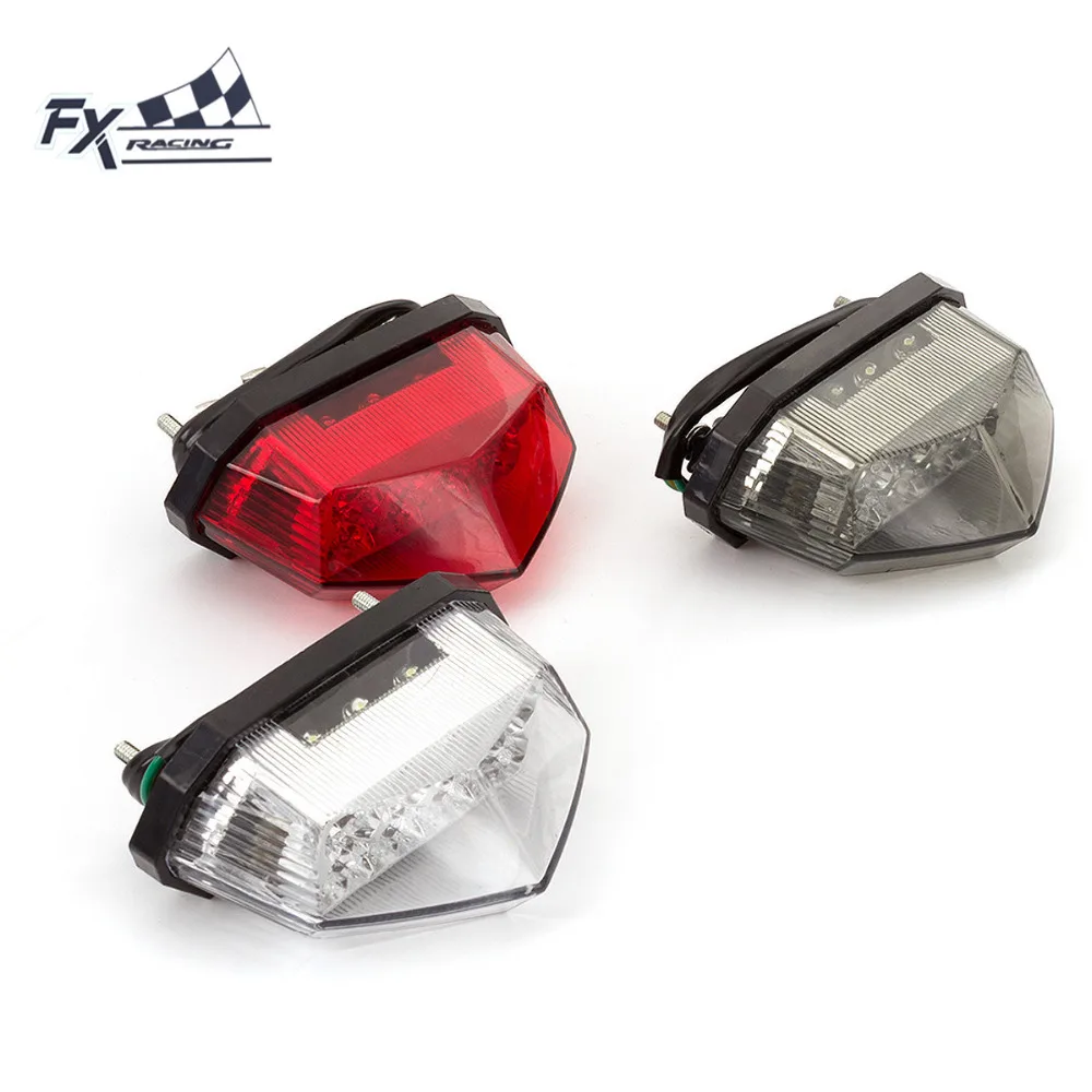

12V Universal Motorcycle Tail Light Led Stop Signal Lamp Motorbike Taillight For Honda Yamaha Suzuki Kawasaki Aprilia KTM BMW