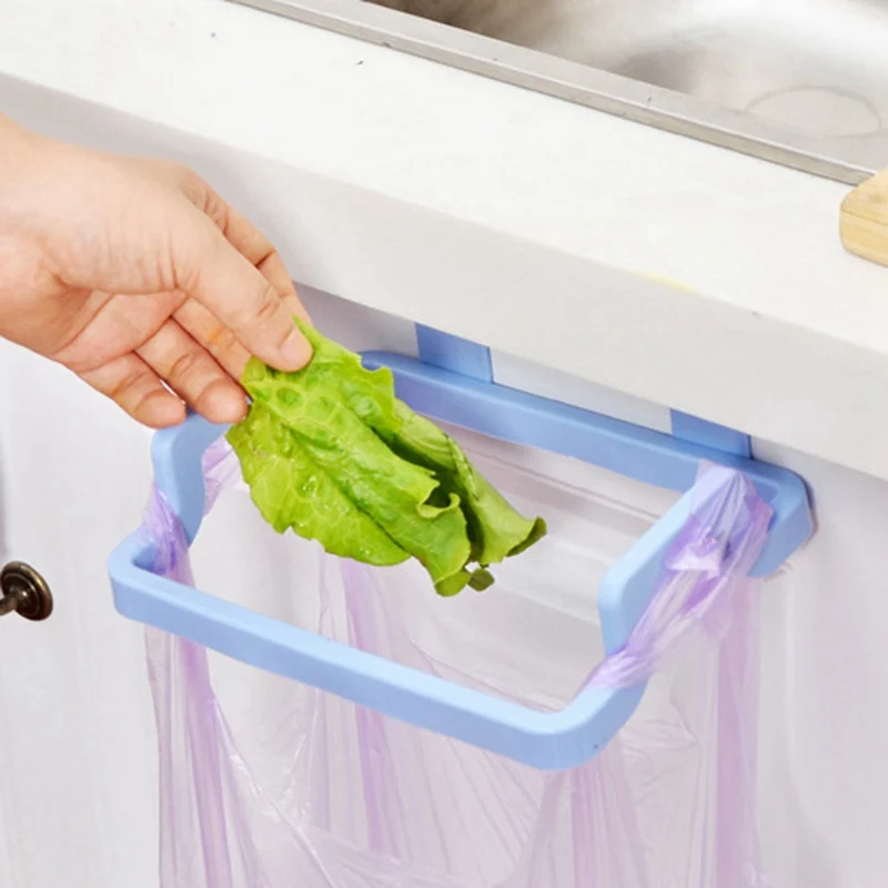 

1PC Suction Wall Plastic Kitchen Sink Hooks Kitchen Sponge Storage Holder Rubbish Bag Holder Towel Rack Colorful Multifunction