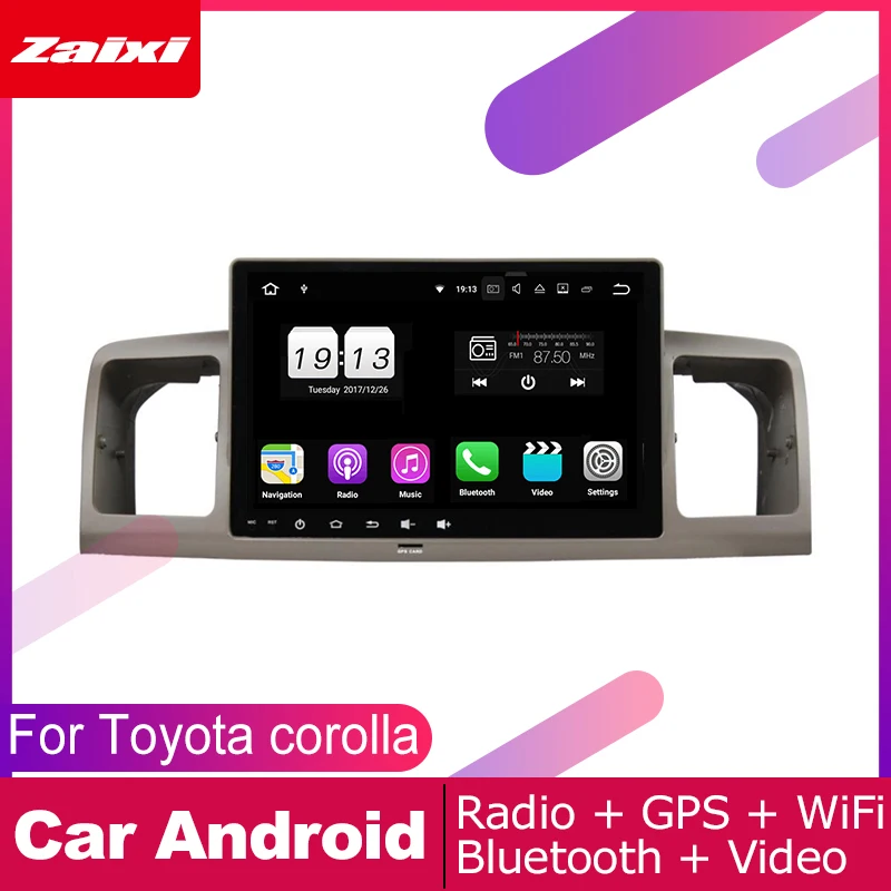 Для Toyota corolla 2003 2004 2005 2006 2007 2008 Автомобильная Android мультимедийная система 2 DIN автопроигрыватель gps Navi Навигация радио