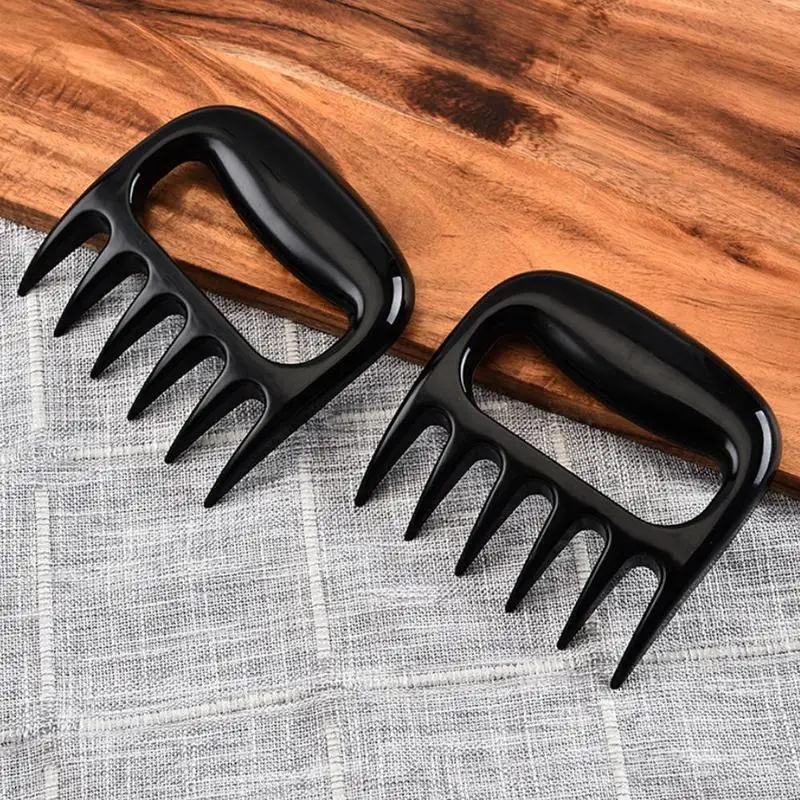 

2PCS Reusable Meat Shredder Grill Smoker Bear Paw Meat Claws BBQ Grill Meat Handler Forks Tool