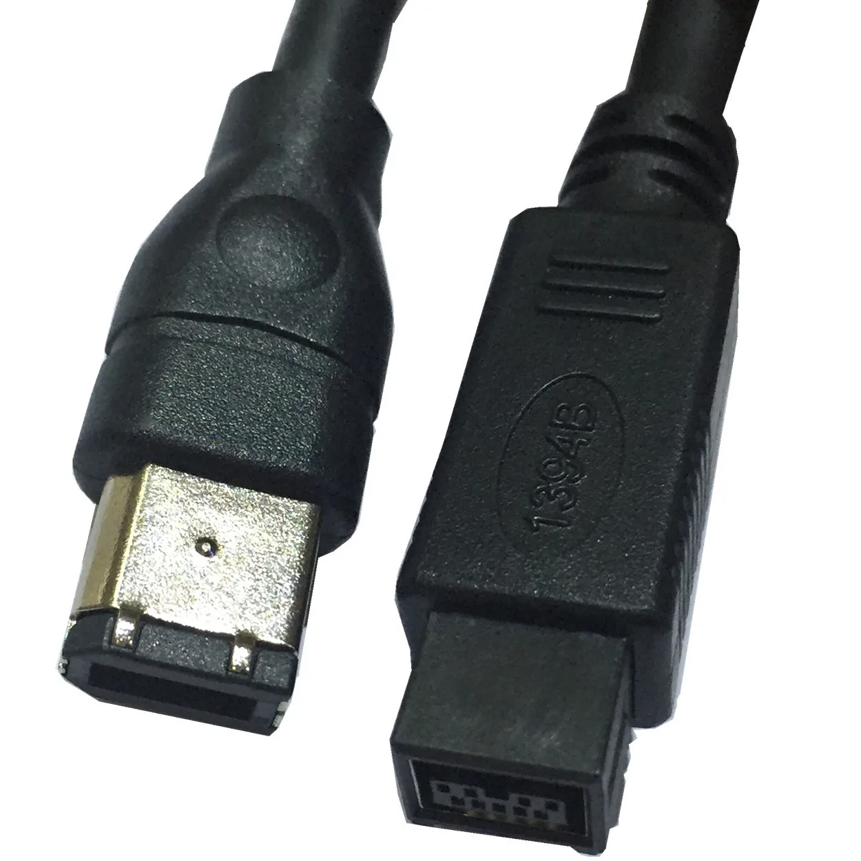 Black IEEE 1394 Firewire 800 to Firewire 400 Cable 6 FT 9 Pin/4 Pin Male/Male Black IEEE 1394 Firewire 800 to Firewire 400 Cable 6 FT 9 Pin/4 Pin Male/Male