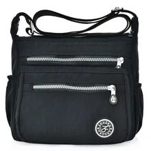 Новые модные женские сумки-мессенджеры в европейском стиле, сумка на одно плечо из парусины, легкая водонепроницаемая сумка с двойным карманом