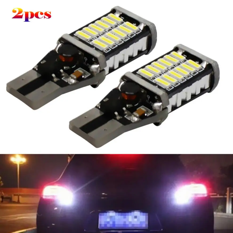 

2x Canbus 15w 4014 SMD W16W Led T15 921 Auto Backup Light Reverse Lamp Bulb For For Nissan Juke 2011 2012 2013 2014 2015
