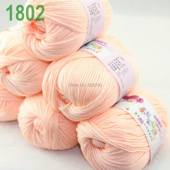 

Sale Lot of 6 balls x 50g (147y) Cashmere Silk velvet Hand knitting Yarn Flesh Pink 1802