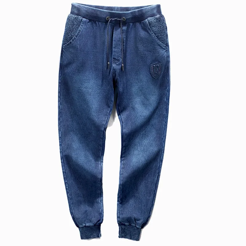 

tops Spring plus size M-6XL 7xl 8xl men pants loose highly Elastic Waist cotton casual long trousers autumn pants hiphop jeans