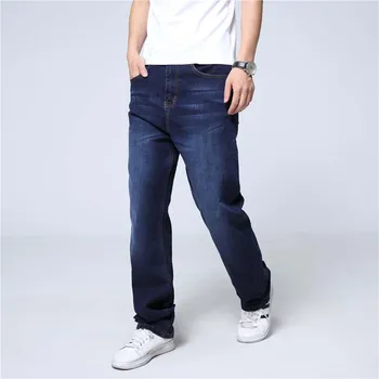 

New Fashion Ripped Jeans for Men Casual Blue Jeans Straight Loose Baggy Denim Jeans Trousers Pants Mens Clothes