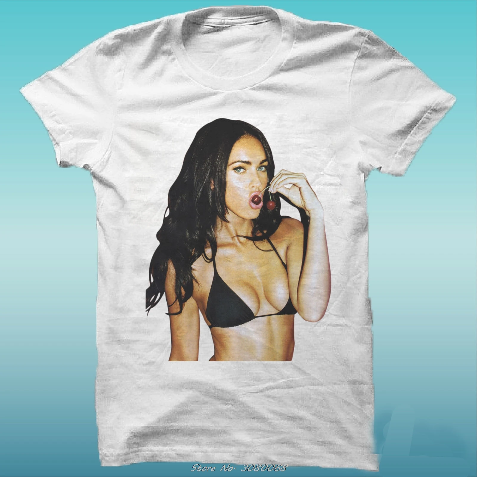 Футболка сексуальная Megan Fox Film белая футболка с надписью Happiness Is Have My Новая мужская