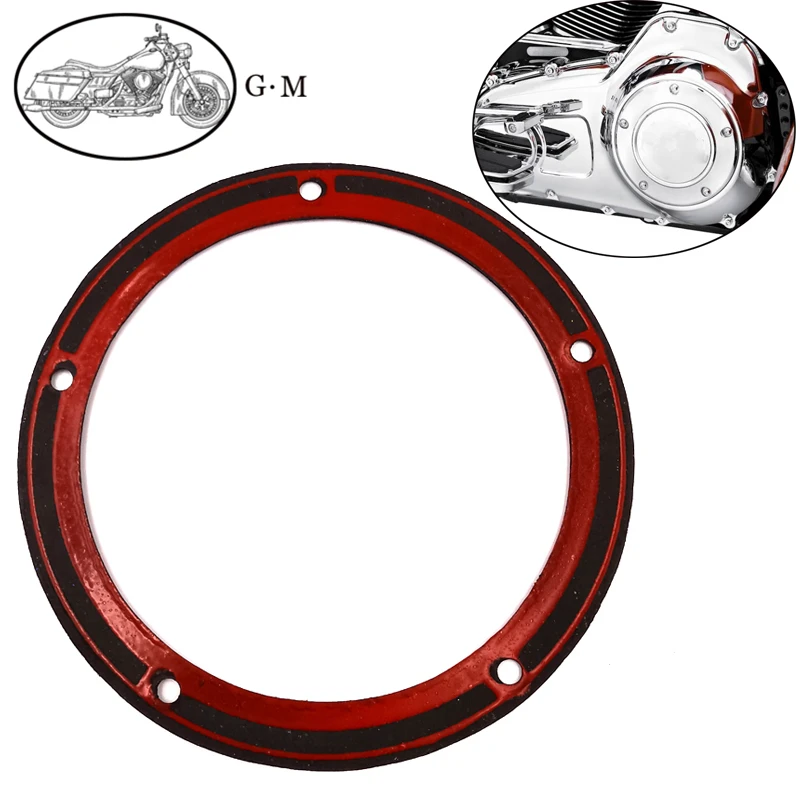 Запчасти для мотоциклов 5 отверстий крышка сцепления уплотнение прокладки для Harley Softail Touring Dyna Street Electra Glide Road King Fat Boy
