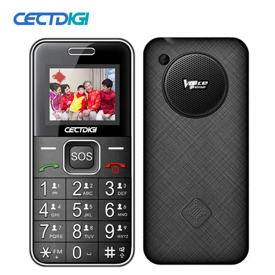 Мобильный телефон для пожилых людей с русской версией 2G GSM Bluetooth две SIM карты