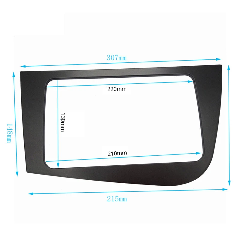 Двойной 2 DIN стерео автомобильный GPS DVD рамка радио фасции для сиденья Леон(LHD) левый руль стерео Лицевая панель приборная панель набор