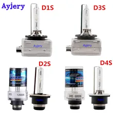 Ayjery 12V 35W D1S D2S D3S D4S HID лампы D1C D2C D3C D4C Ксеноновые фары лампы D1R D2R D3R D4R 4300K 6000K 8000k 10000K 12000K