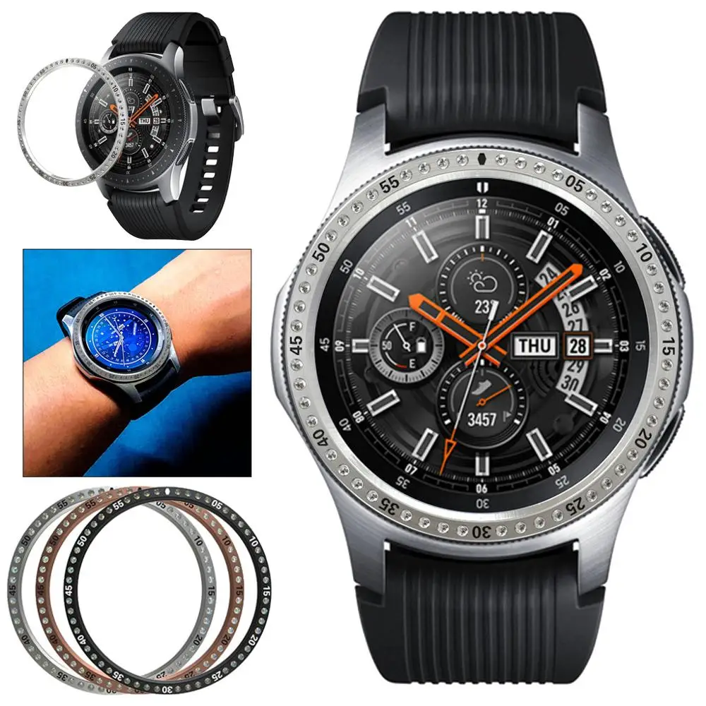 Для Samsung Galaxy Watch 42/46 мм Безель кольцо клейкая крышка против царапин Кристалл