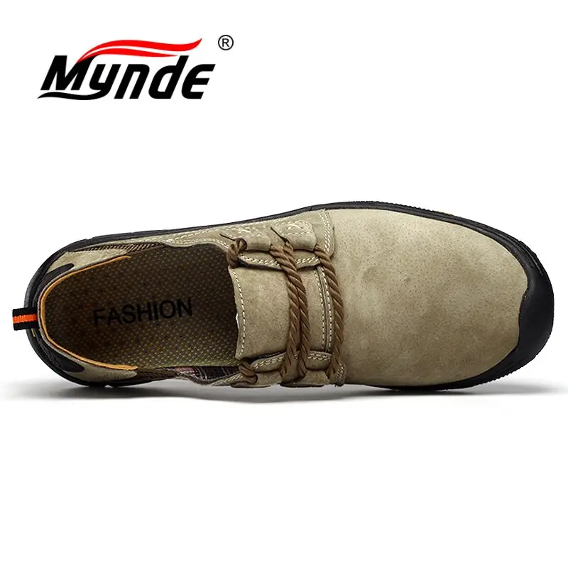 Zapatos Occasionnels Respirant Chaussures Hommes dark Cuir Mocassins Sneakers Mynde Outdoor Marche Training Gray khaki Véritable Guality Nouveau Haute Red En De wZpxq4g