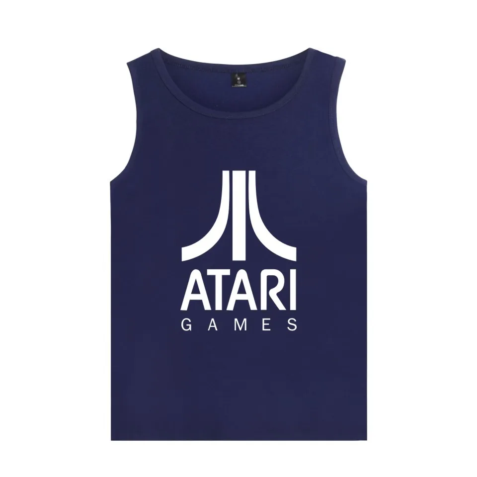 

Logo of Atari Printed Tank Top Bodybuilding ATARI Tank Tops Men Black Summer Vest Plus Size tops Atari Games
