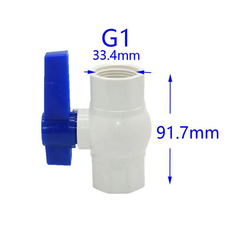 Шаровой кран DN15 DN20 DN25 из ПВХ 2 способа скользящие концы G1/2 G3/4 G1 для сада контроллер