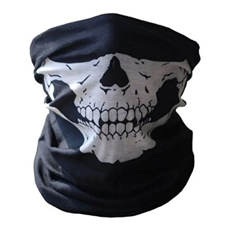 Men Women Cool Skull Design Adults Multi Function Ski Sport Motorcycle Biker Scarf Half Face Mask Sport Headband Men Women Cool Skull Design Adults Multi Function Ski Sport Motorcycle Biker Scarf Half Face Mask Sport Headband