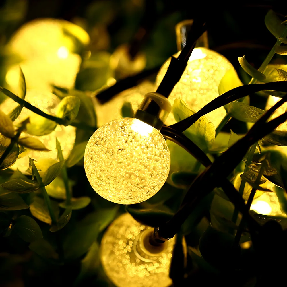 

30 LEDs Solar String Lamp Christmas Ornament With 6m Line IP65 Waterproof Lighting Strings For Outdoor / Home DIY Decoration