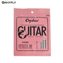 Orphee профессиональные прозрачные нейлоновые белые Углеродные волокна Струны для укулеле Гавайская гитара 4 струны для Укулеле сопрано концертный тенор