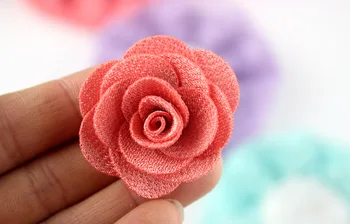 

300 pcs/lot , 1.5" Fabric Rose Flowers