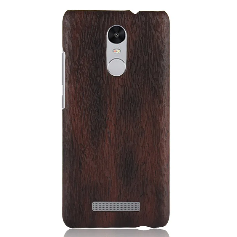 Жесткий чехол накладка с текстурой древесины для XiaoMi RedMi Note 2 3 4 противоударный