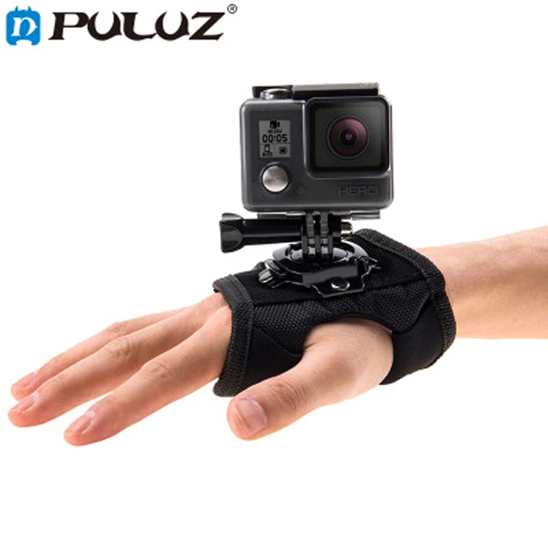

PULUZ 360 Degree Rotation Glove Style Strap Mount for GoProHERO 6 5 Session 4 3+3 for Xiaoyi 4k sprots camera for SJCAM