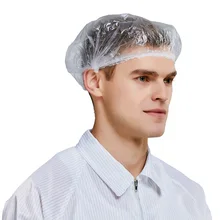 Одноразовые шапочки для душа PE водонепроницаемые шапочки для душа шляпа независимая посылка 100 шт