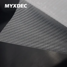 127*30 cm 3d pellúcido fibra de carbono vinil adesivo de carro folha de envolvimento de fibra de carbono transparente decoração do carro adesivo estilo do carro