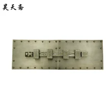 [Haotian Vegetarian] бронзовая китайская антикварная Мин и Цин мебельная фурнитура Ручка большая защелка-болт HTH-149