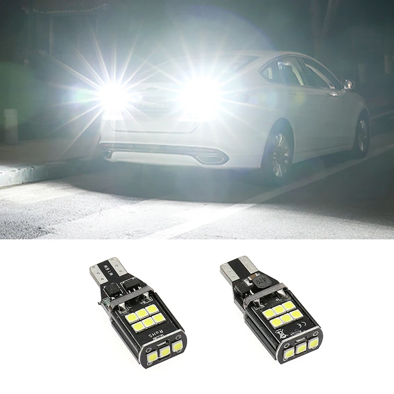 2x Canbus T15 светодиодный Фары заднего хода W16W 4014SMD Автомобильный светодиодный Резервное копирование задний фонарь для BMW 5 серия E60 E61 F10 F11 F07 Mini