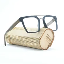 Квадратный рецепт оправы для очков под дерево оптический оправа для очков, при близорукости с прозрачными стеклами для мужчин женщин оправа FML