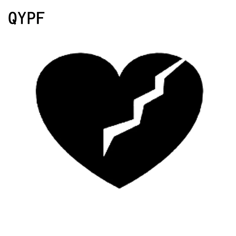 QYPF 14 см * 11 4 сердце любовь модная наклейка на автомобиль виниловая декоративная