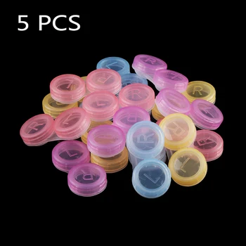 

1/3/5Pcs Fashion Portable Mini Contact lens Soaking Box L+R cases Storage Holder Soaking ContainerTravel Glasses Holder Dropship