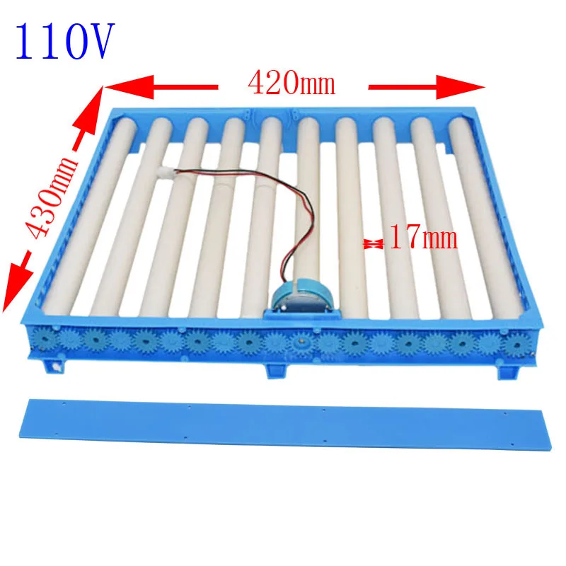 1 компл. 360 градусов куриные яйца Тернер автоматический инкубатор утка перепелиная птица птицы яйца лоток фермы инкубационные инструменты товары для птицы - Цвет: 110V
