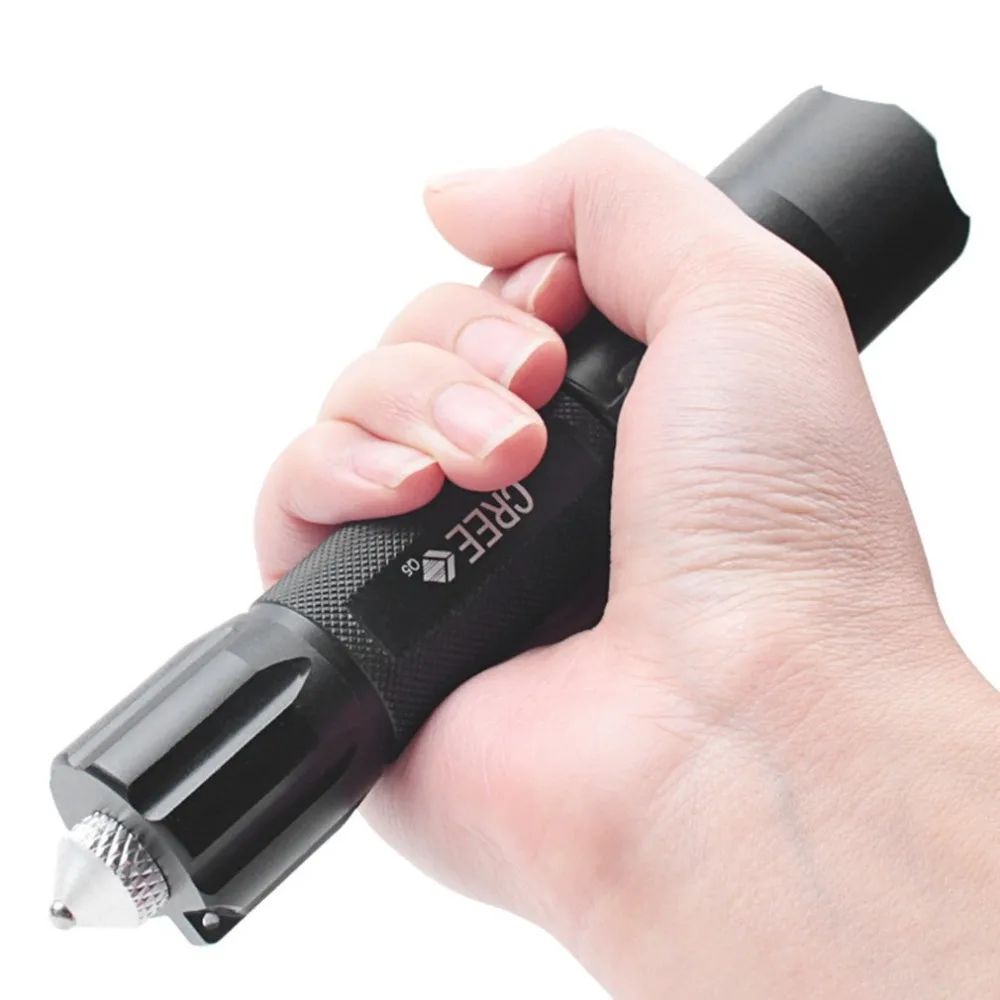 

LED Mini T6 Outdoor Tactical Long Shot Flashlight Multifunctional Rechargeable Torch Super Brightness Rotating Zoom Flashlight