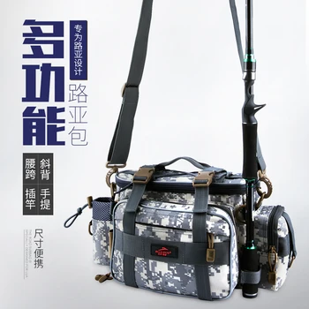

Multifunctional road sub-package Oxford cloth shoulder cross-body bag fishing supplies outdoor equipment