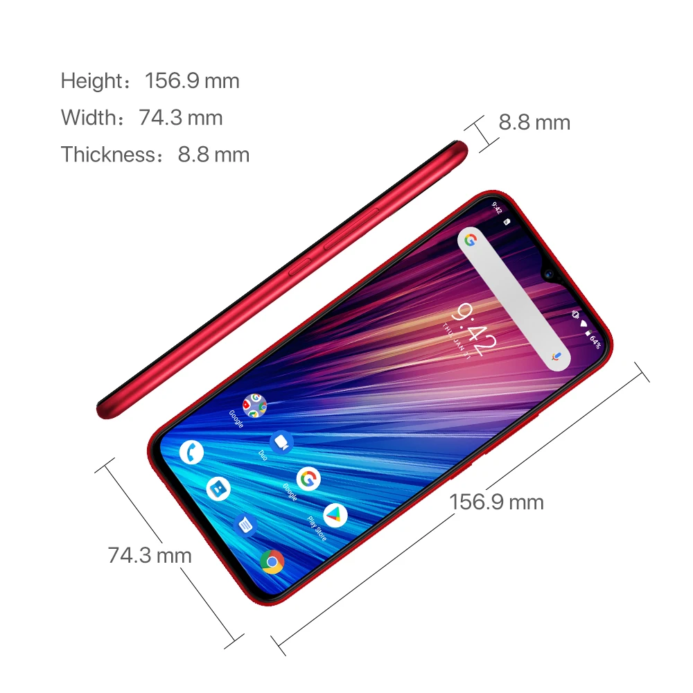 UMIDIGI F1 играть Android 9 0 48MP + 8MP 16MP камеры 5150 mAh 6 ГБ Оперативная память 64 Гб Встроенная 3