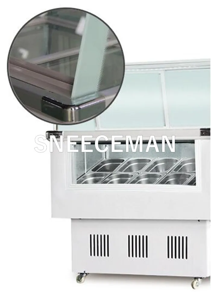 Italian Gelato Ice Cream Dipping Cabinets Used Ice Cream Showcase