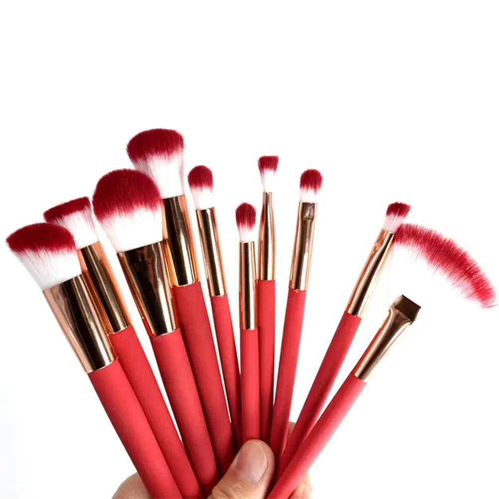 

10PCS Thermo Sensitive Color Change Makeup Brushes Set Eyeshadow Foundation Blush Brushes Contour Concealer Cosmetic Brush Kit