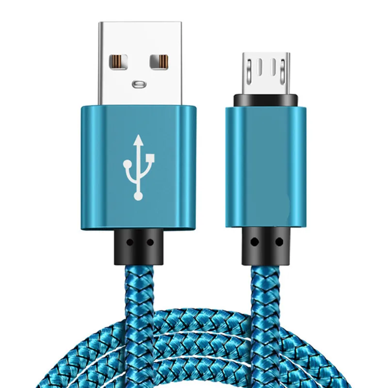 Micro USB кабель нейлоновый USB кабель для синхронизации данных для мобильного телефона Android зарядный кабель для huawei honor 8c 8x 6c 7c 7a 5x pr5co p8 p9 p10 lite