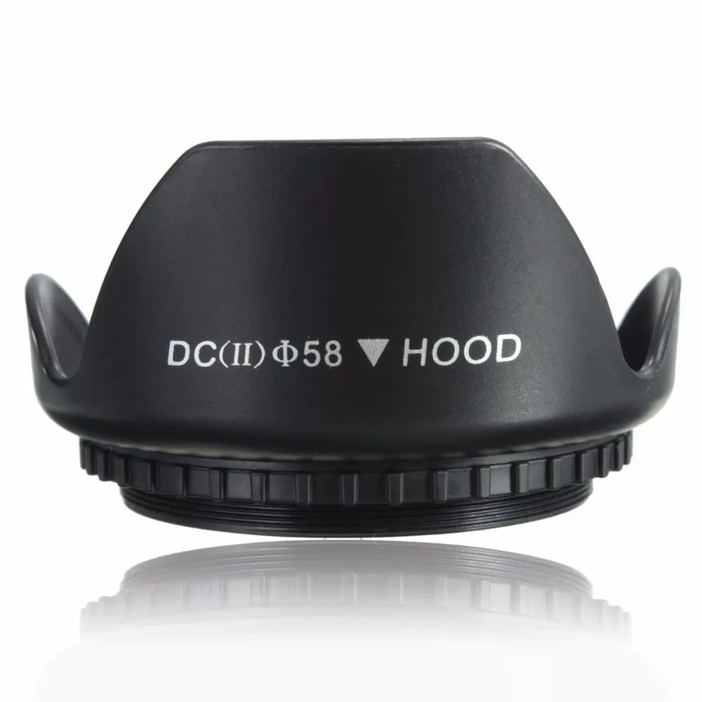 Бленда для объектива Nikon Canon Sony Fuji Olympus Panasonic DSLR 49 52 55 58 62 67 72 77 82 мм|lens hood|lens hood for nikonlens