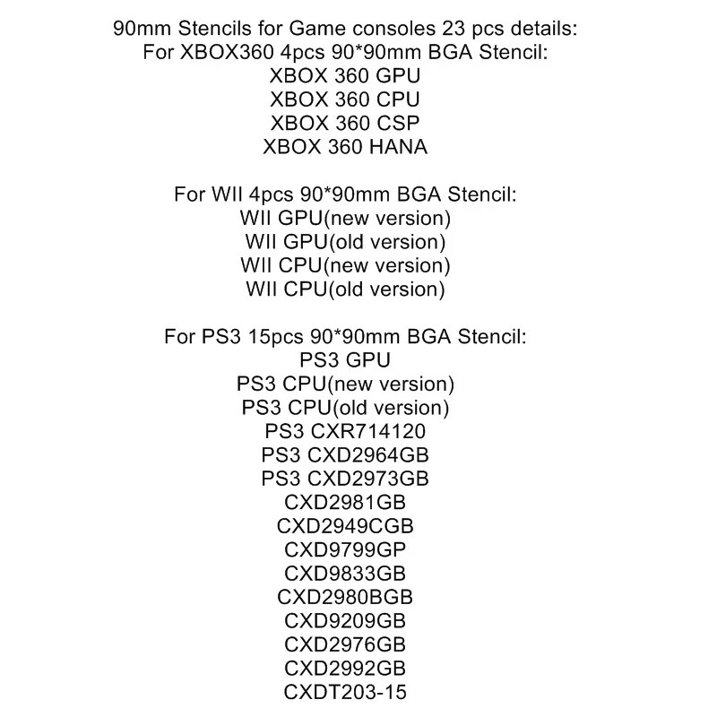 LY IR8500 ИК инфракрасный BGA пайки Reballing комплект паяльная станция с 23 шт. 90 мм игровой консоли Трафарет Комплект