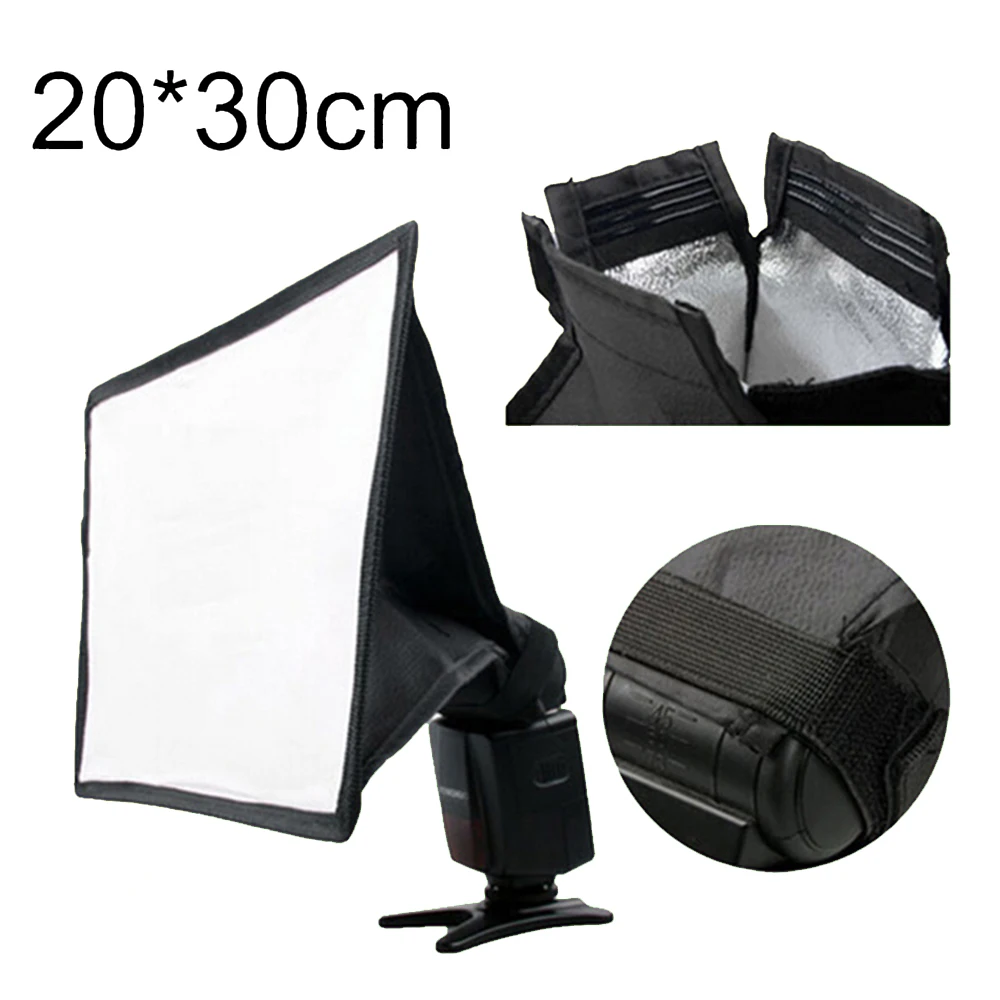 External Portable Flash Softbox 20*30cm / 7.9 * 11.8in Universal