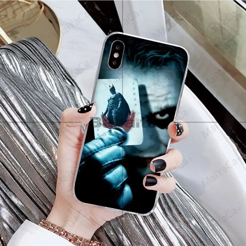 Babaite Бэтмен Темный рыцарь Джокер карта DIY чехол для телефона с рисунком оболочка для Apple iPhone 8 7 6 6S Plus X XS MAX 5 5S SE XR чехол - Цвет: A7