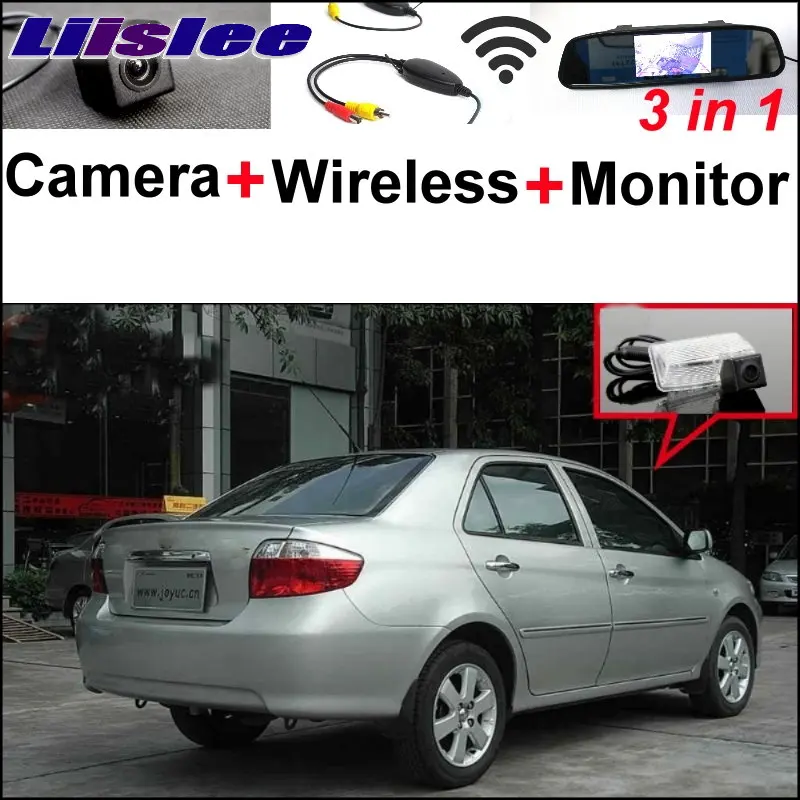 

Liislee 3 in1 Special Camera + Wireless Receiver + Mirror Monitor Easy Parking System For TOYOTA Vios Soluna XP40 MK1 2002~2007