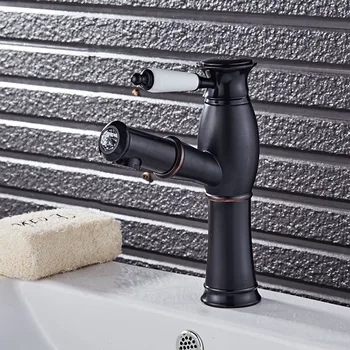 

ORB Finish Kitchen Sink Faucet Deck Mount Pull Out Dual Sprayer Nozzle Hot Cold Mixer Water Taps Sink mixer JM022