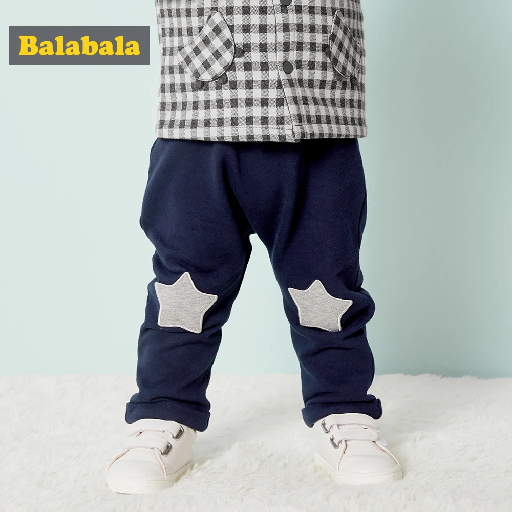 

Balabala Babys Contrasted Star Jogger Pull-on Pants Infant Newborn Baby Girls Boys Winter Bottom Harem PP Pants Fox Trousers